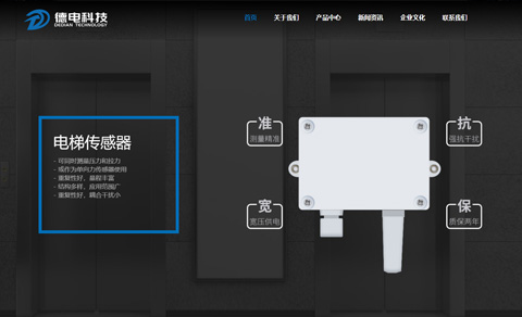 品牌型網站案例-無錫德電科技